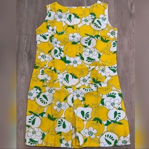 Deadstock vintage mod 60s Culotte Dress Romper